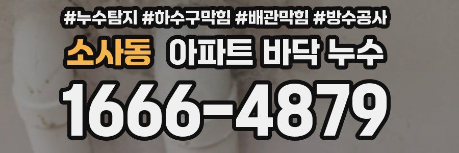 소사동 아파트 바닥 누수