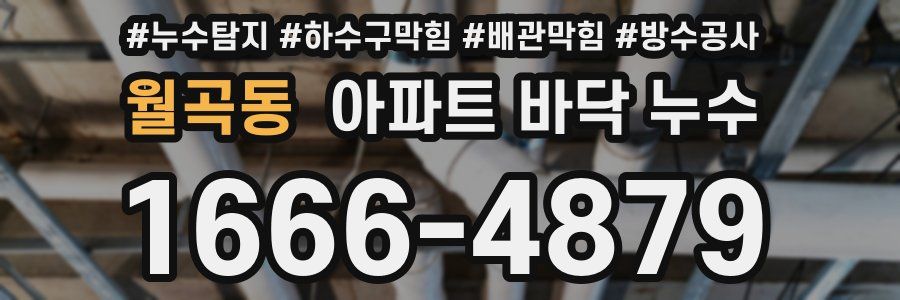 월곡동 아파트 바닥 누수