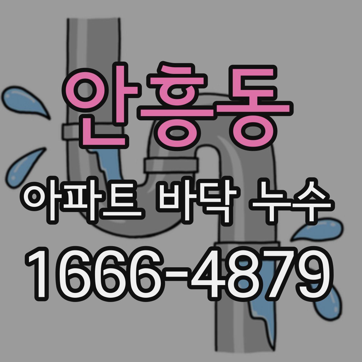 안흥동 아파트 바닥 누수
