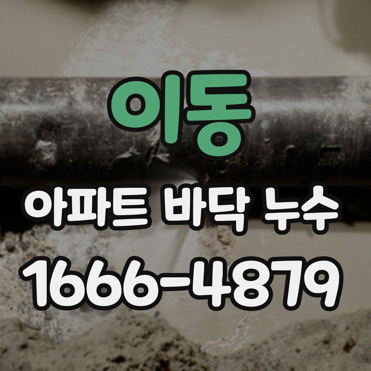 이동 아파트 바닥 누수