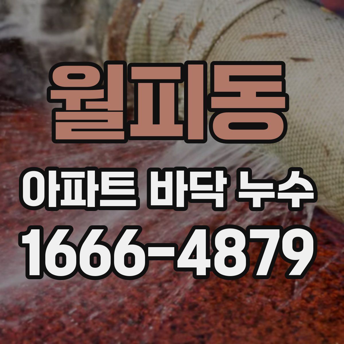 월피동 아파트 바닥 누수