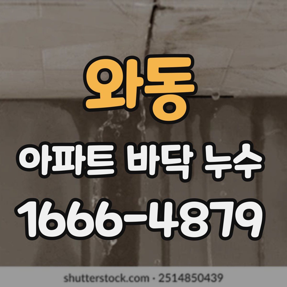 와동 아파트 바닥 누수
