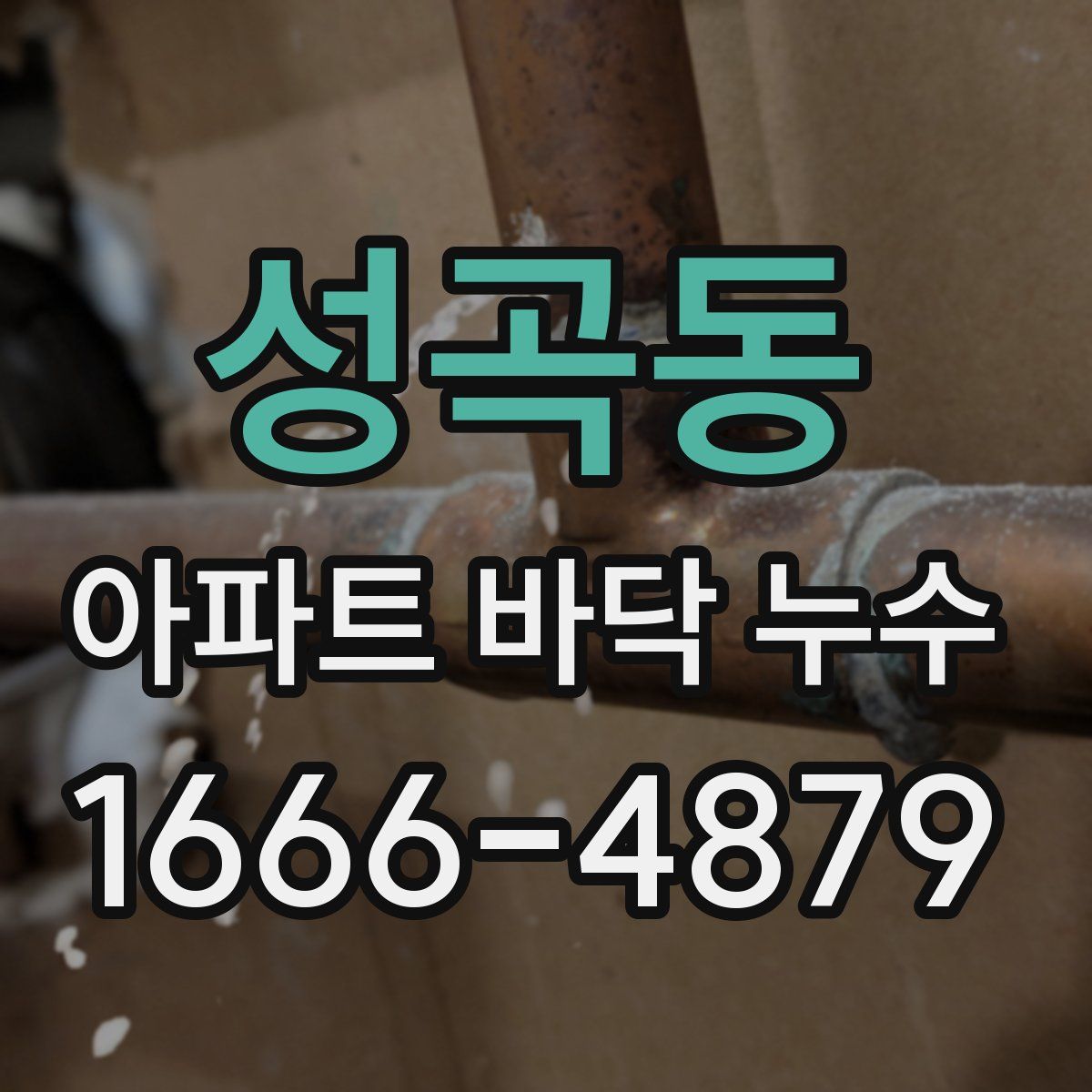 성곡동 아파트 바닥 누수