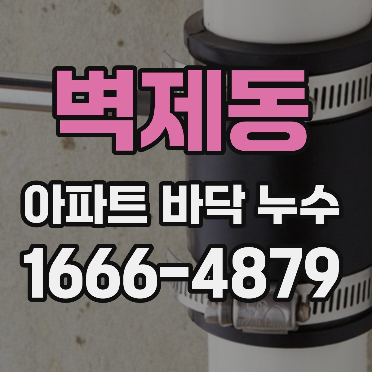 벽제동 아파트 바닥 누수
