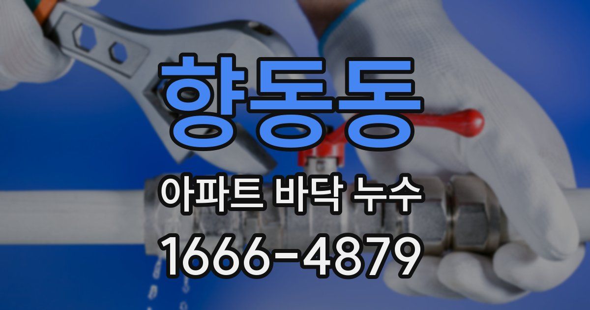 향동동 아파트 바닥 누수