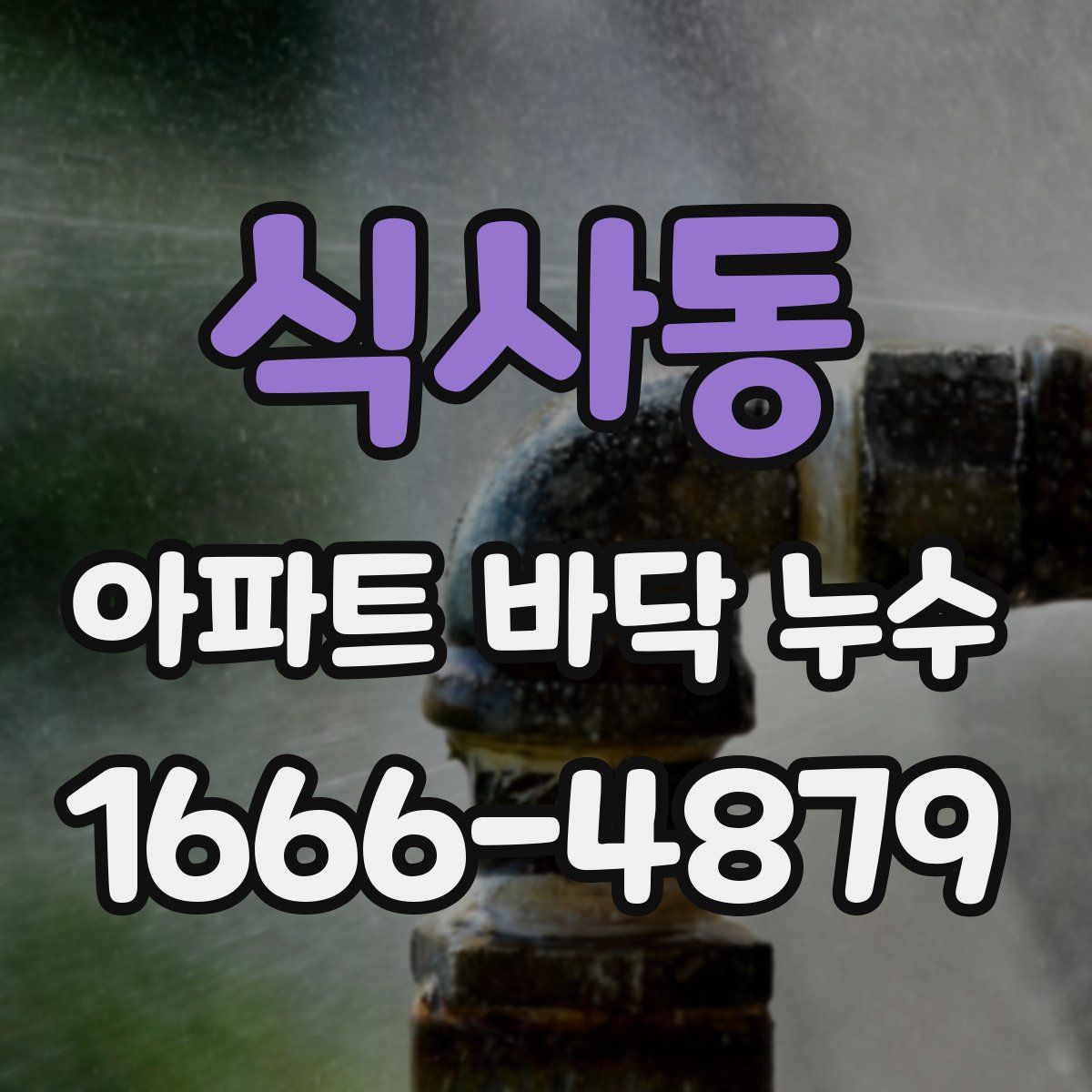 식사동 아파트 바닥 누수