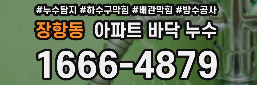 장항동 아파트 바닥 누수