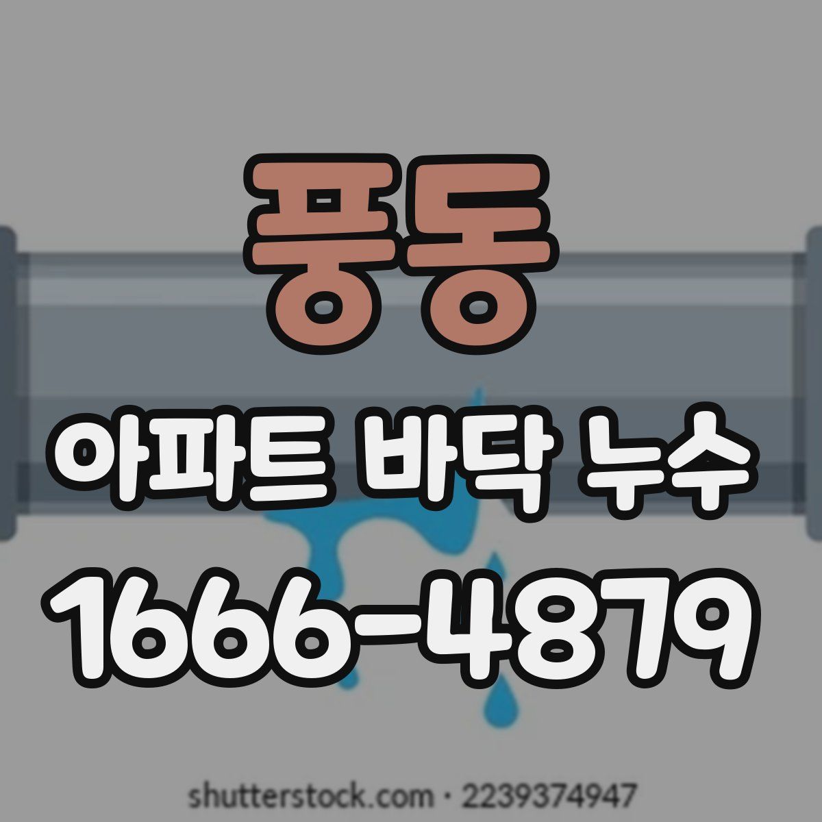 풍동 아파트 바닥 누수