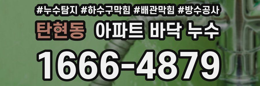 탄현동 아파트 바닥 누수
