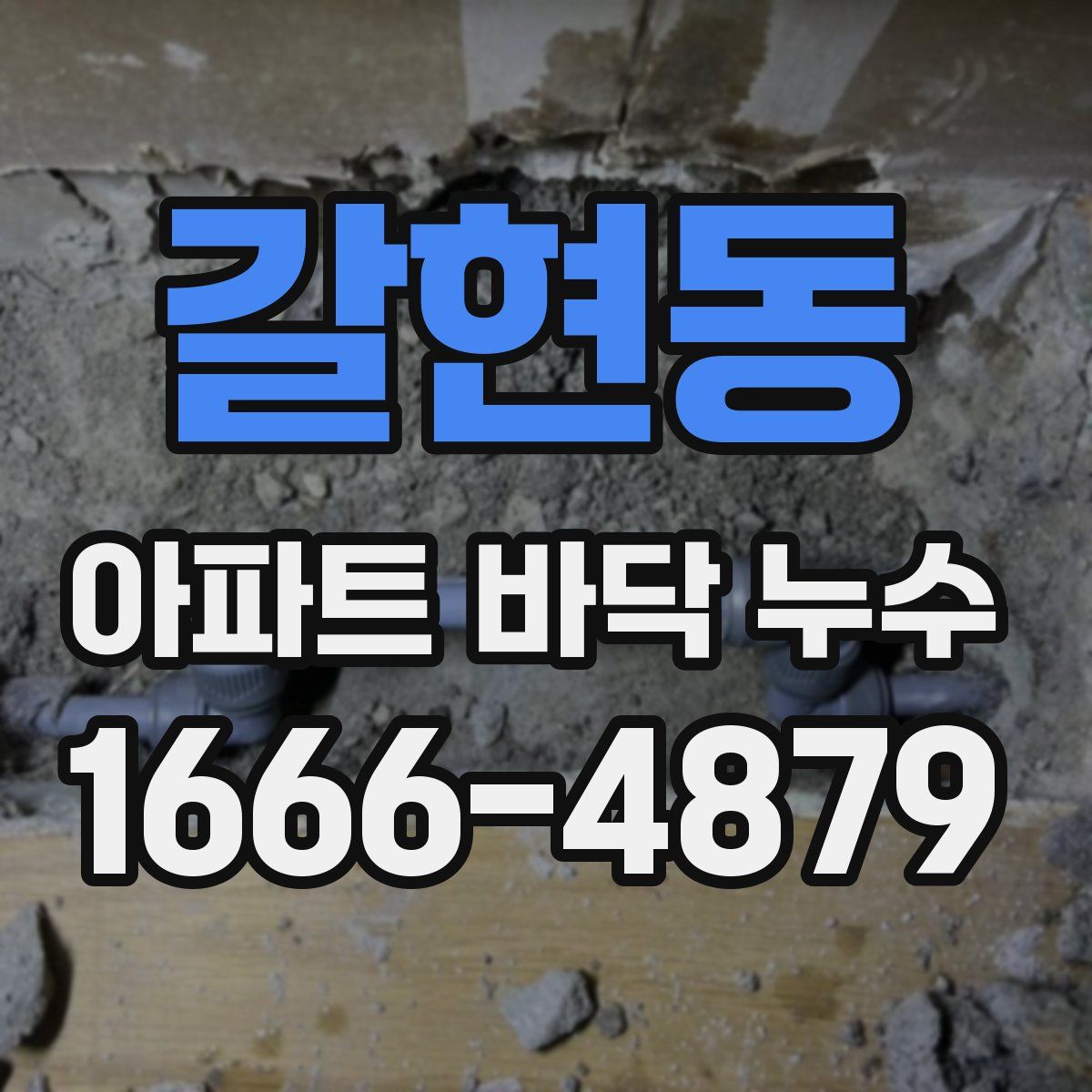 갈현동 아파트 바닥 누수