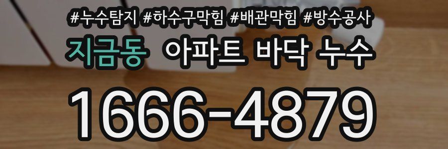 지금동 아파트 바닥 누수