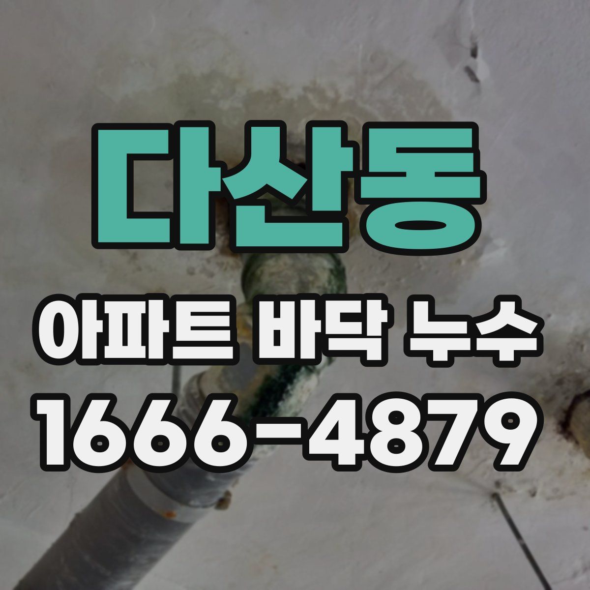 다산동 아파트 바닥 누수
