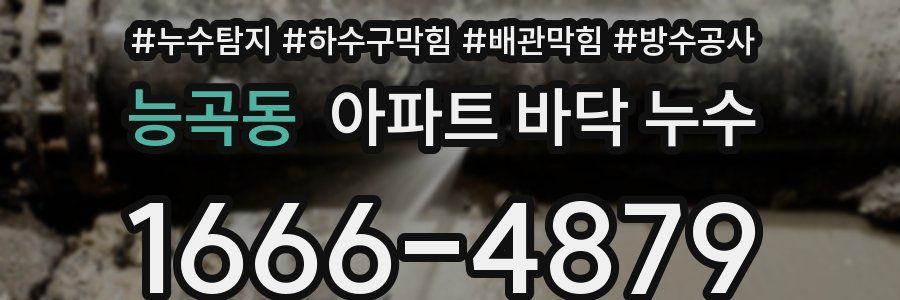 능곡동 아파트 바닥 누수