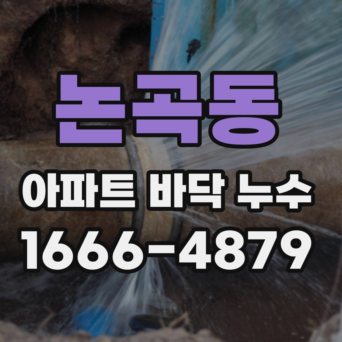 논곡동 아파트 바닥 누수