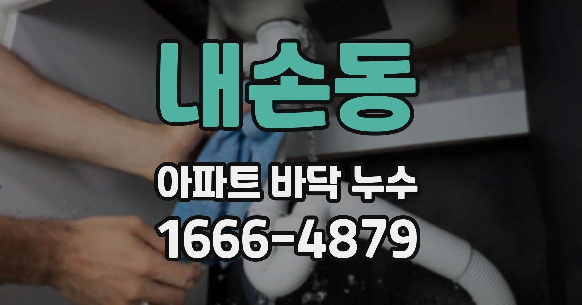 내손동 아파트 바닥 누수