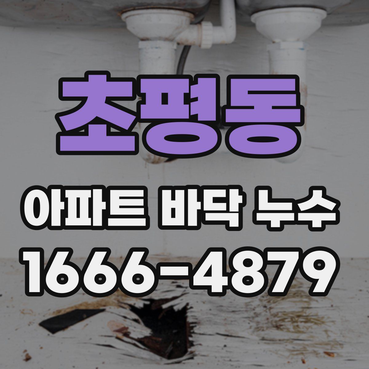 초평동 아파트 바닥 누수