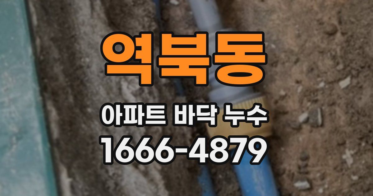 역북동 아파트 바닥 누수
