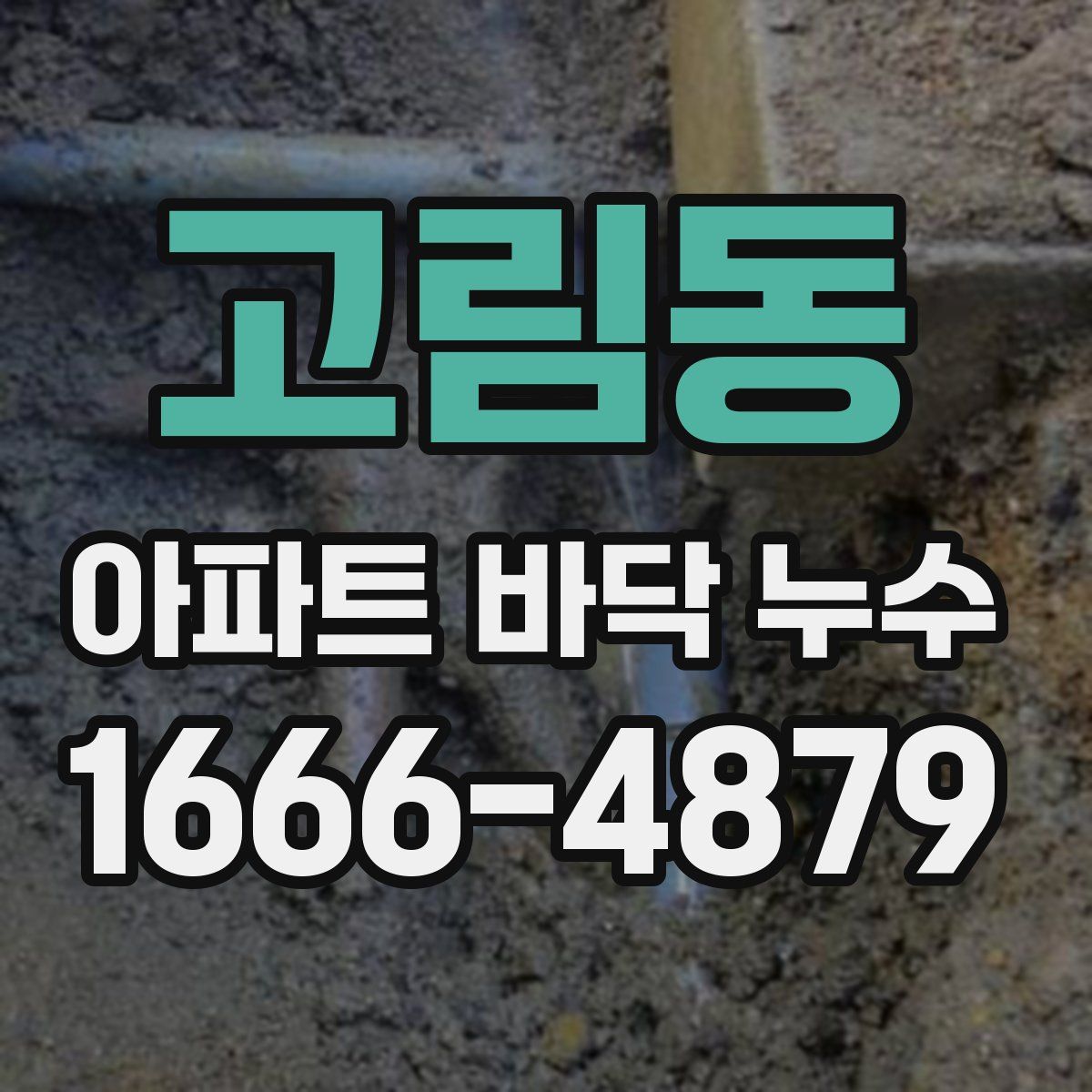 고림동 아파트 바닥 누수