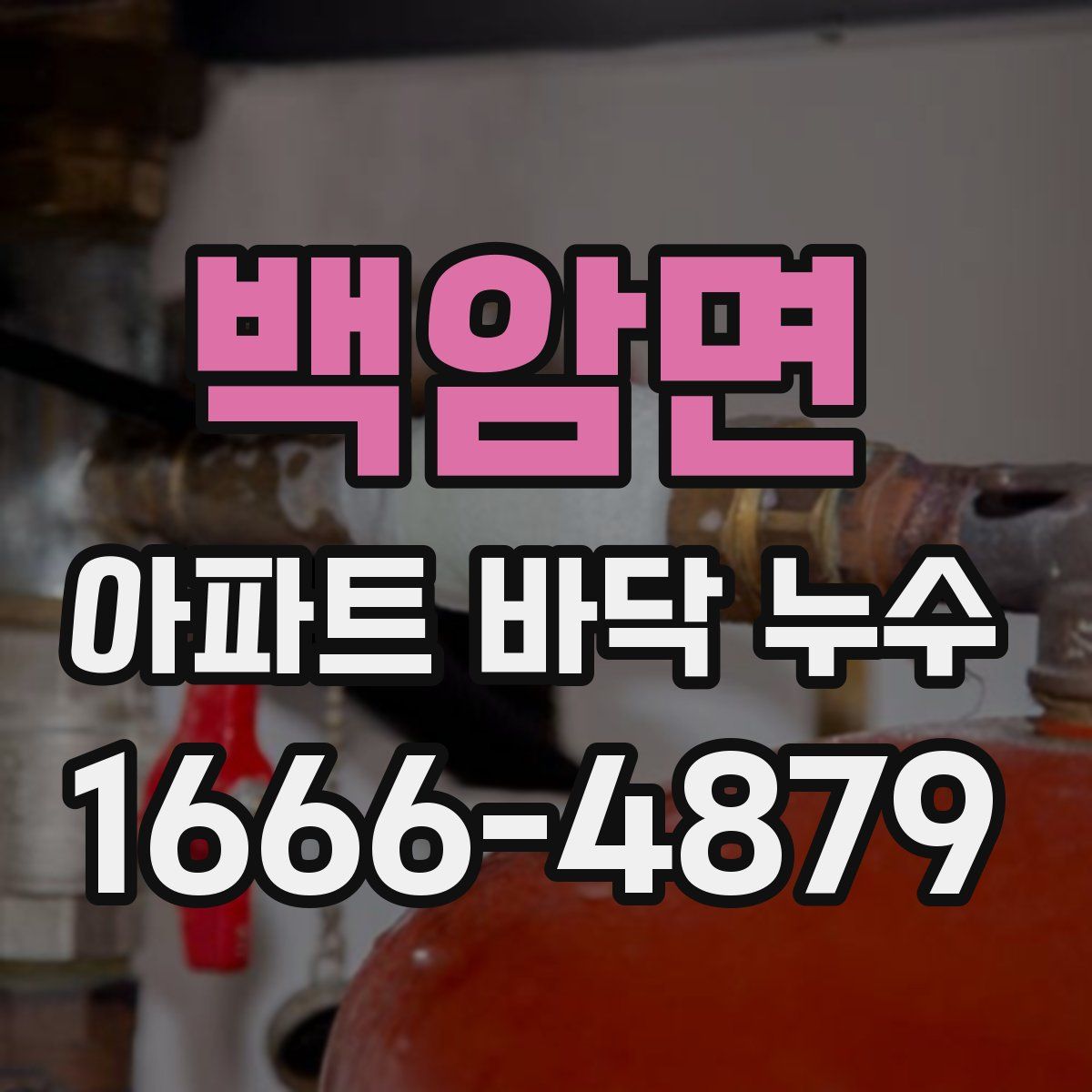 백암면 아파트 바닥 누수