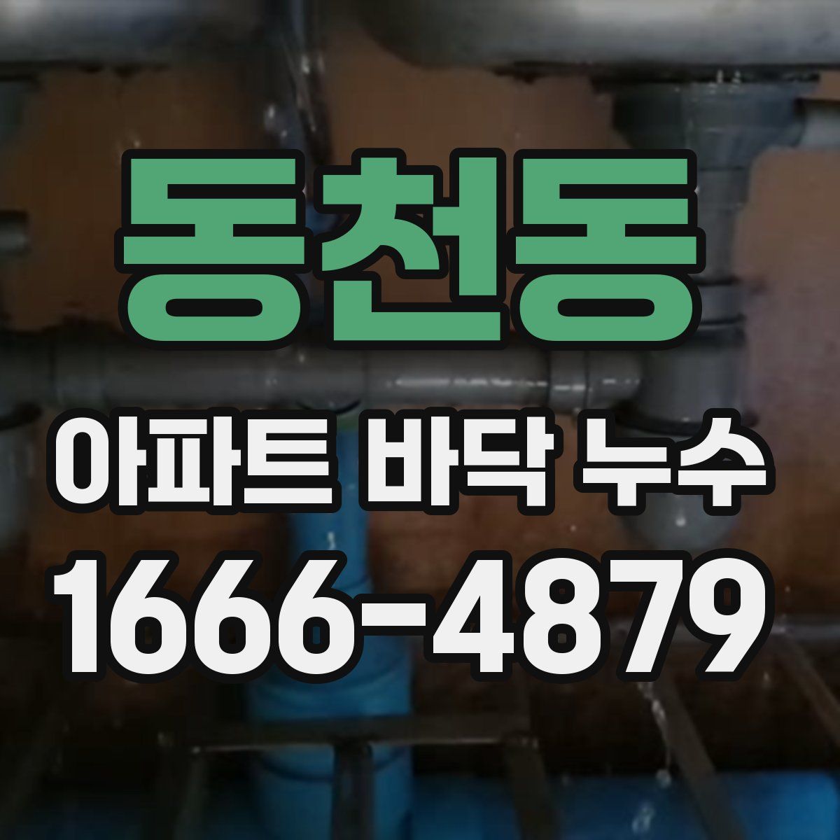 동천동 아파트 바닥 누수