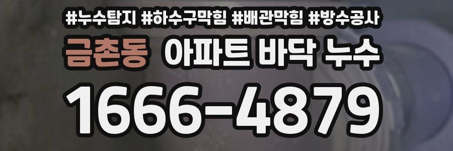 금촌동 아파트 바닥 누수