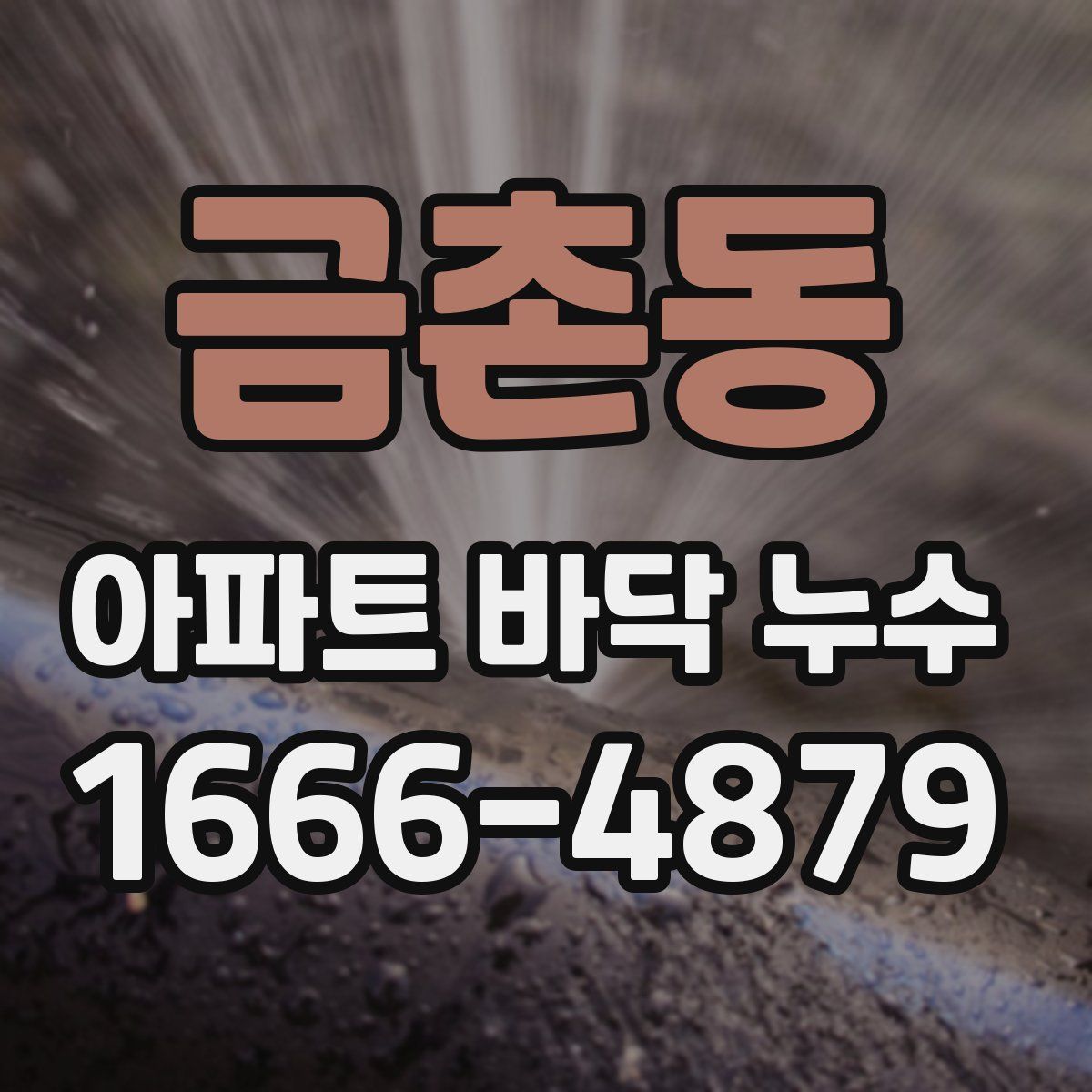 금촌동 아파트 바닥 누수