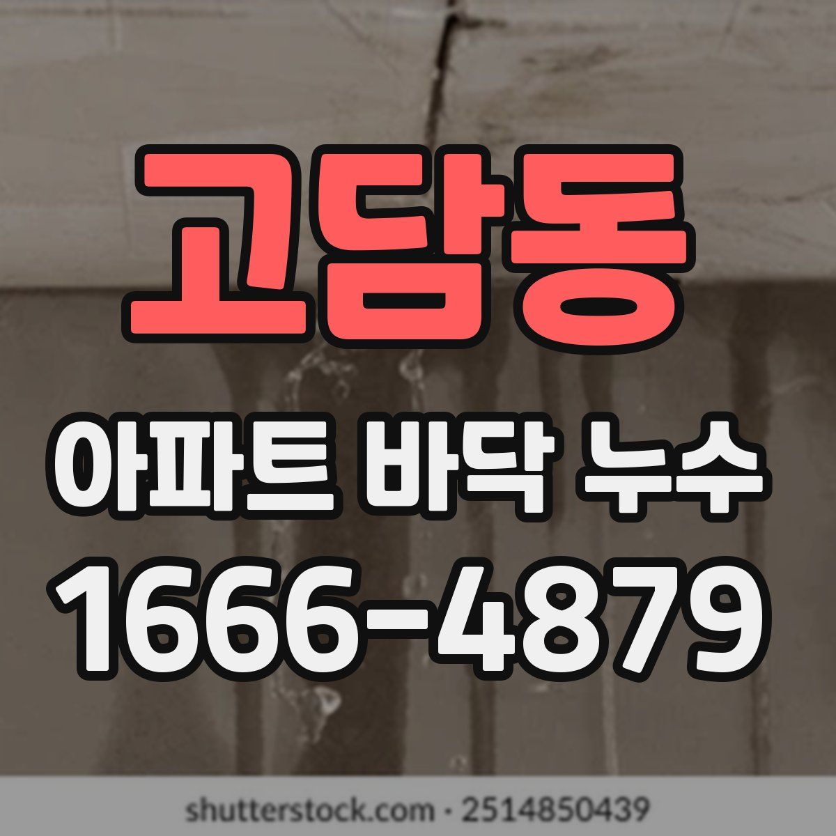 고담동 아파트 바닥 누수