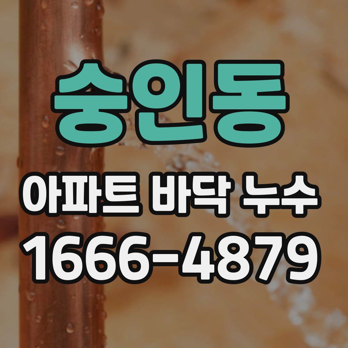 숭인동 아파트 바닥 누수