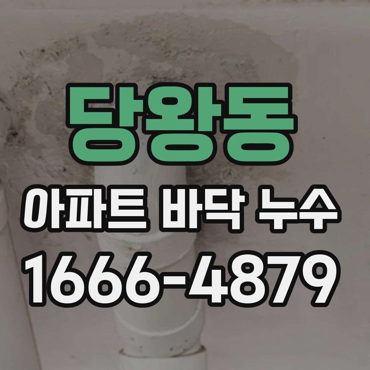 당왕동 아파트 바닥 누수