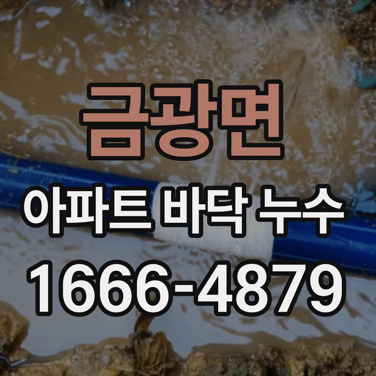 금광면 아파트 바닥 누수