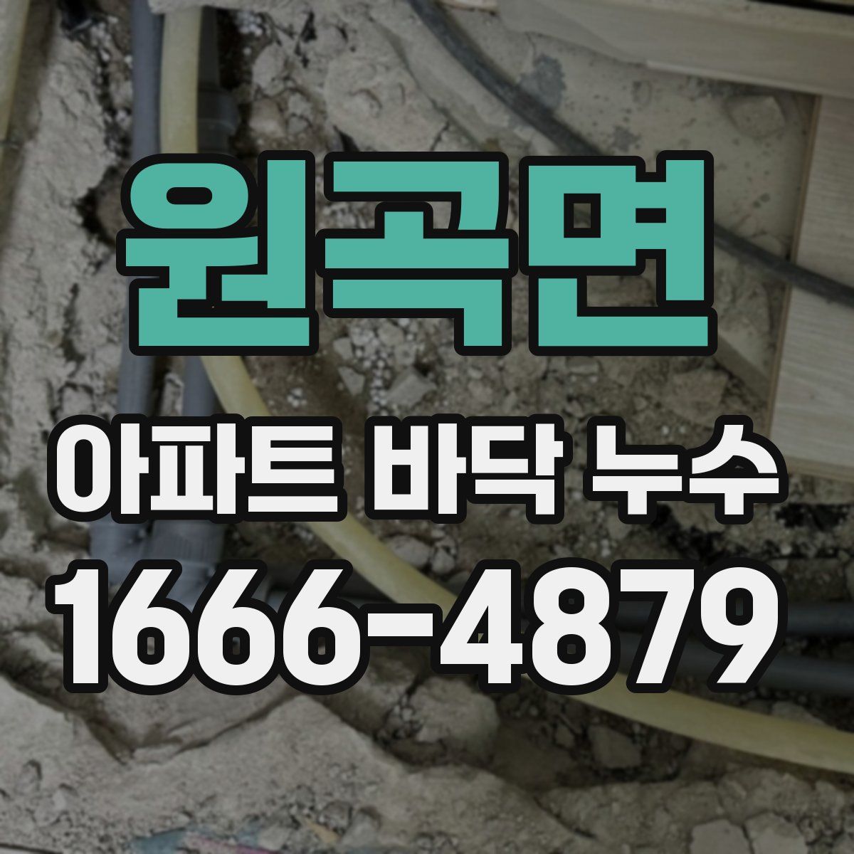 원곡면 아파트 바닥 누수