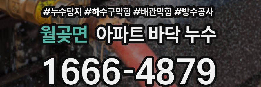 월곶면 아파트 바닥 누수
