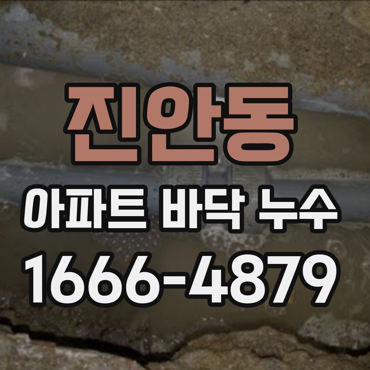 진안동 아파트 바닥 누수