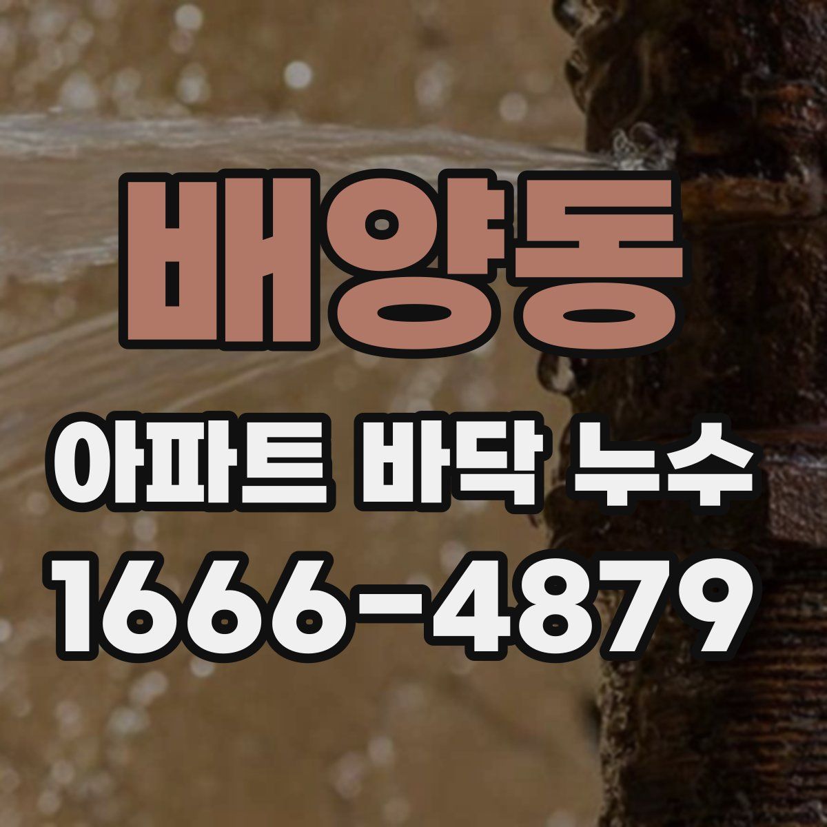 배양동 아파트 바닥 누수
