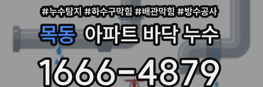 목동 아파트 바닥 누수