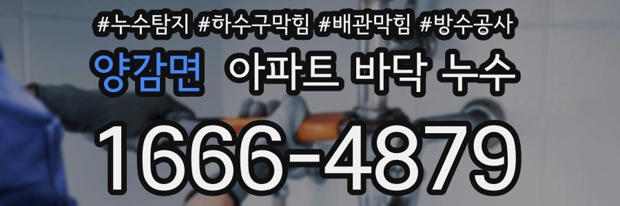 양감면 아파트 바닥 누수