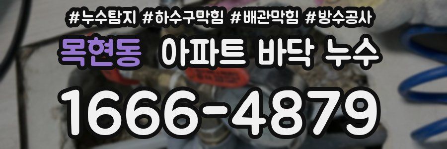 목현동 아파트 바닥 누수