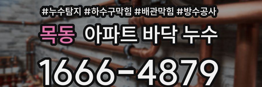 목동 아파트 바닥 누수