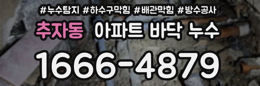 추자동 아파트 바닥 누수