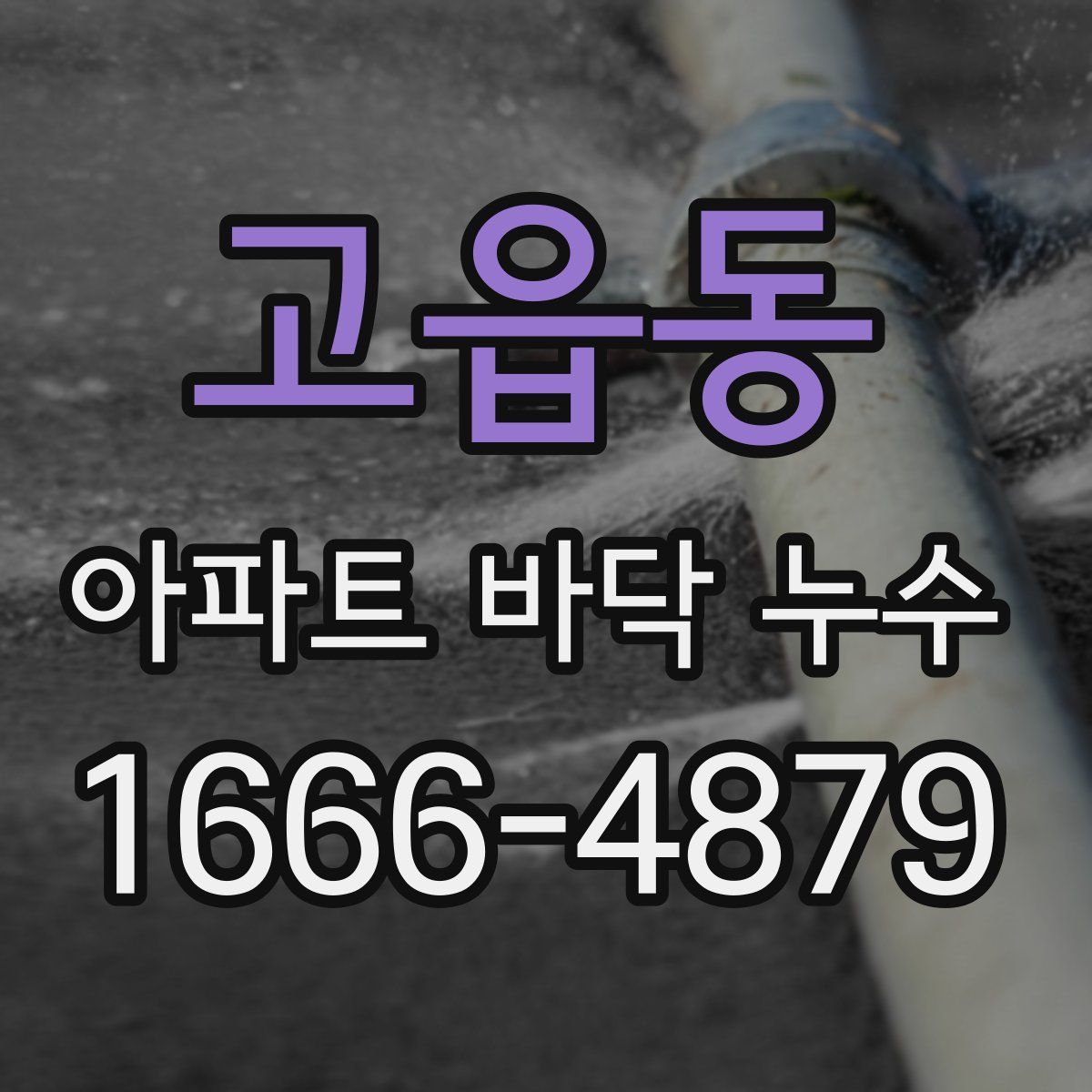 고읍동 아파트 바닥 누수