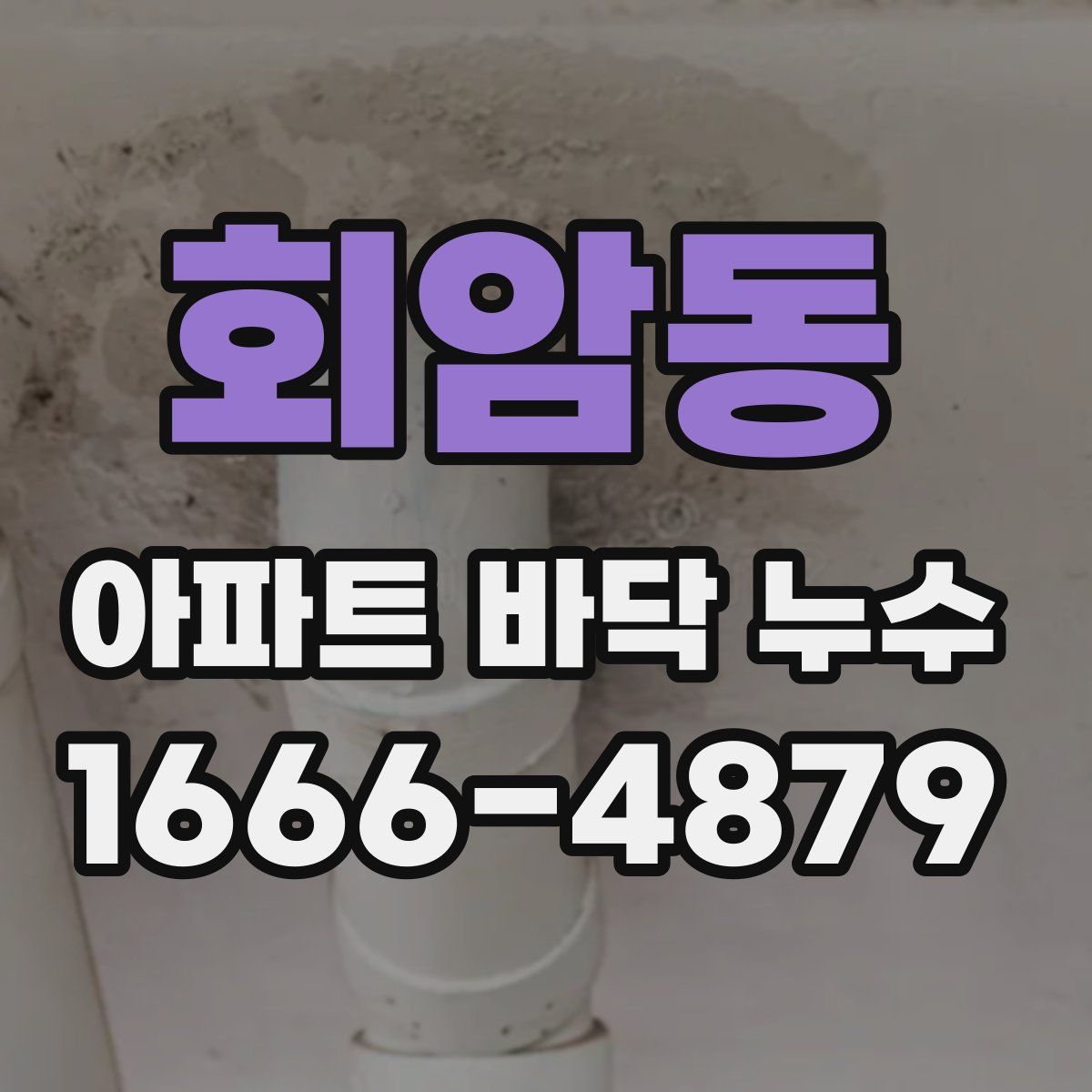 회암동 아파트 바닥 누수
