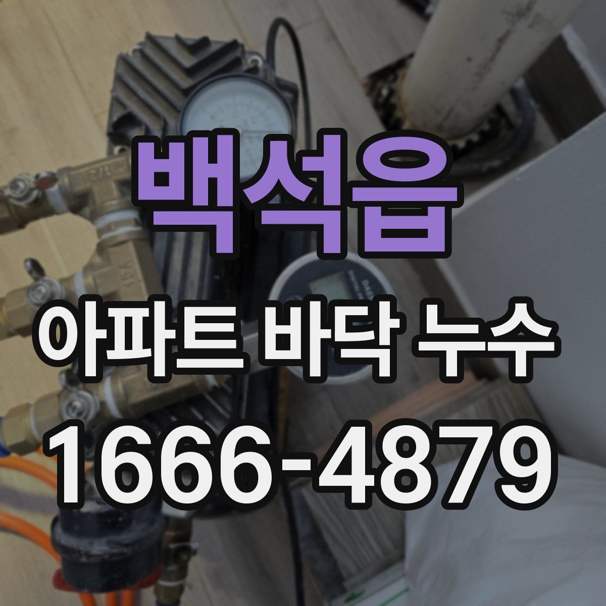백석읍 아파트 바닥 누수