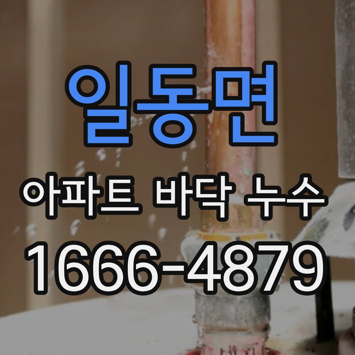 일동면 아파트 바닥 누수