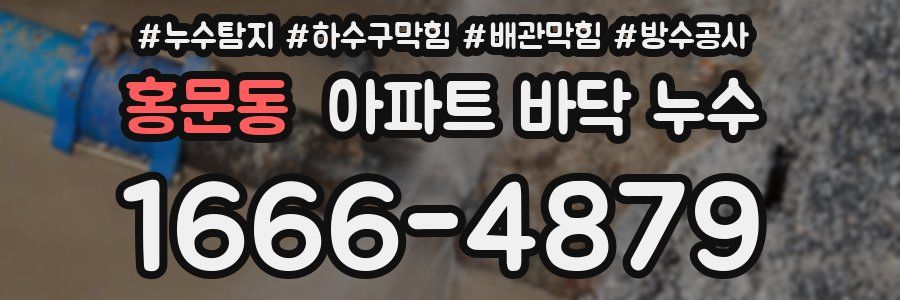 홍문동 아파트 바닥 누수