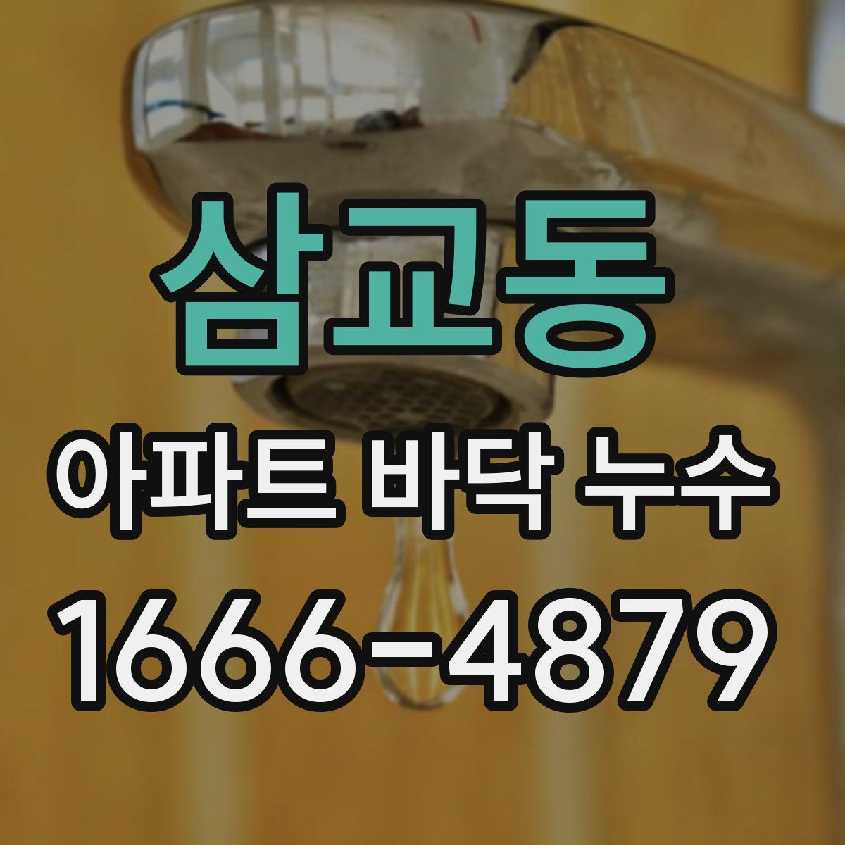 삼교동 아파트 바닥 누수