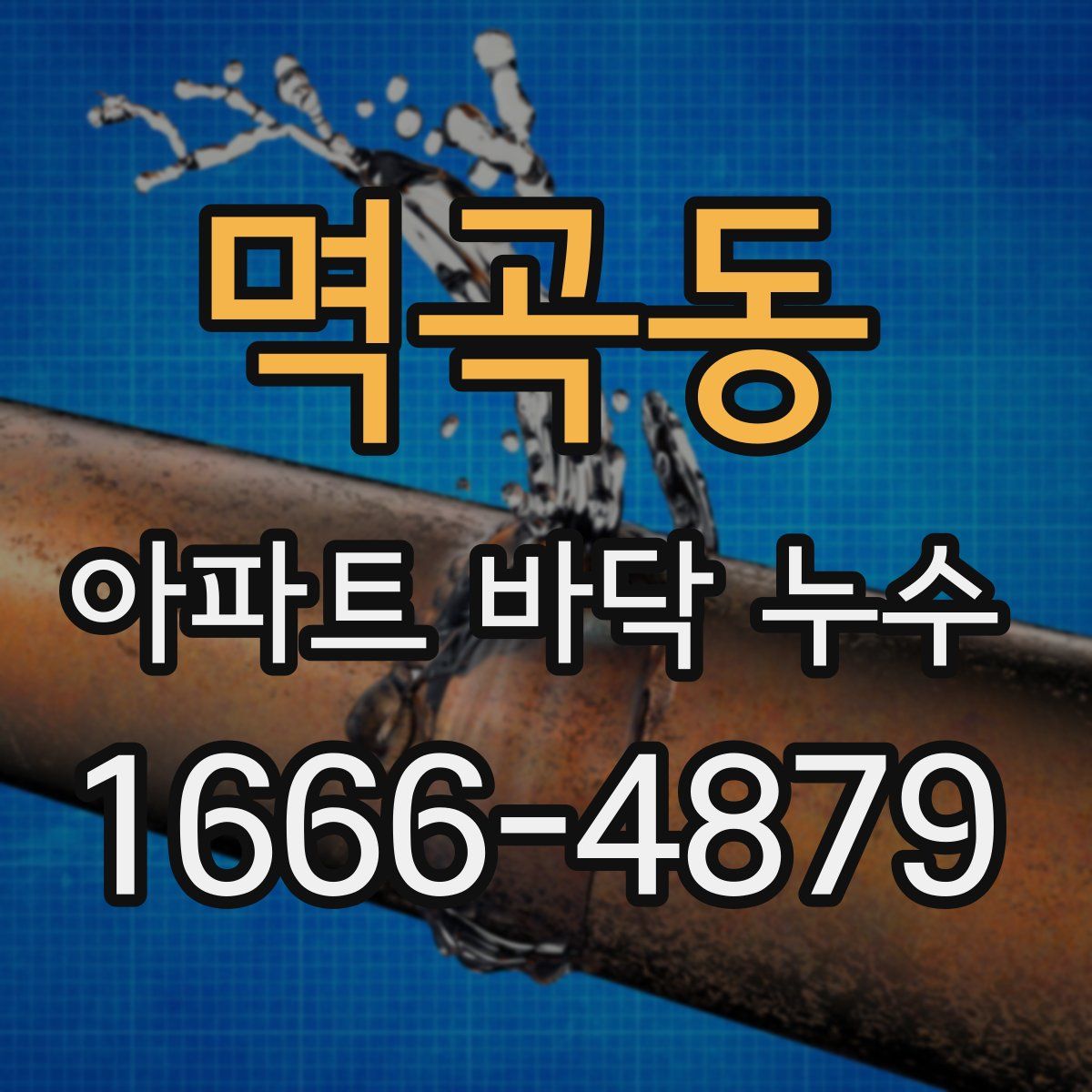 멱곡동 아파트 바닥 누수