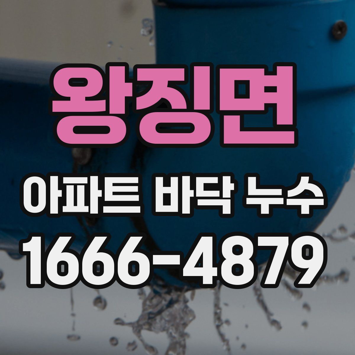 왕징면 아파트 바닥 누수