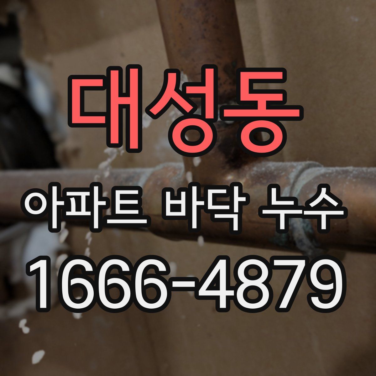 대성동 아파트 바닥 누수