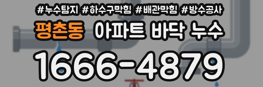 평촌동 아파트 바닥 누수