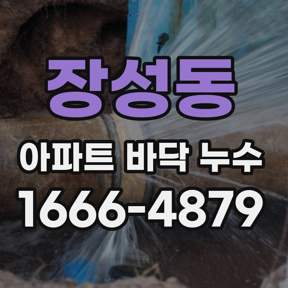 장성동 아파트 바닥 누수